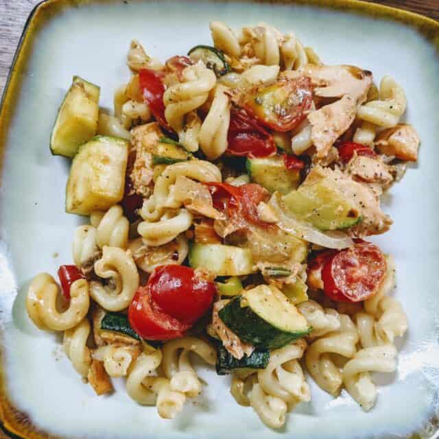 Smoked Salmon & Zucchini Cavatappi Pasta Forking Good Food