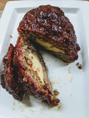 Smoked Meatloaf with Gouda and Bourbon,smoked meatloaf,smoked meat loaf