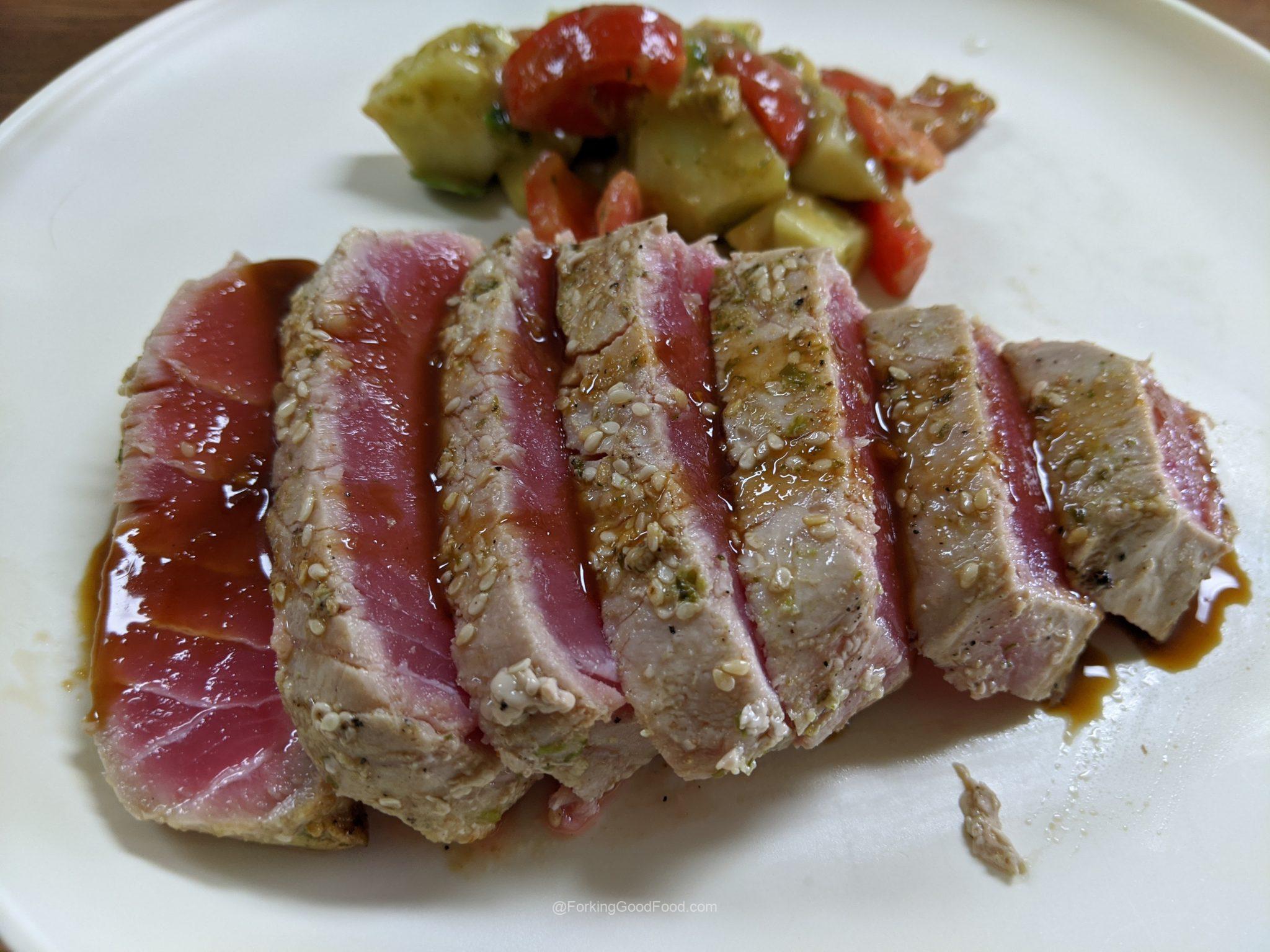 Cast Iron Seared Ahi Tuna Steak Recipe