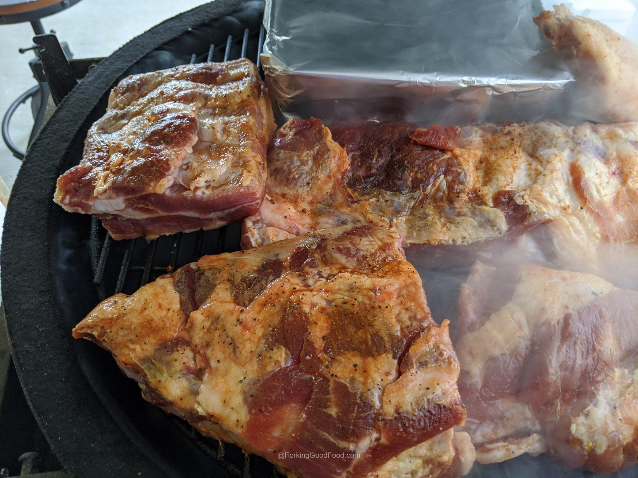 Kamado Joe Smoked Pork Ribs Forking Good Food