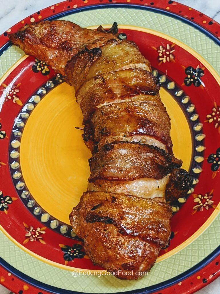 Kamado Joe Smoked Bacon Wrapped Pork Tenderloin
