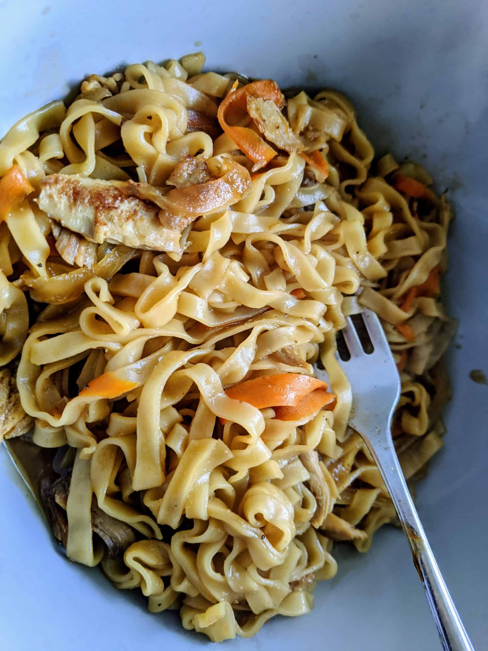 Chicken LoMein with Maruchen Instant Noodles