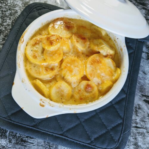 Southern Smoked Squash Au Gratin