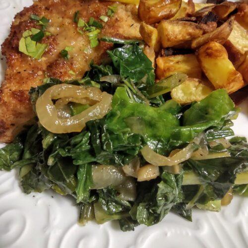 Turnip Greens with Caramelized Vidalia Onions