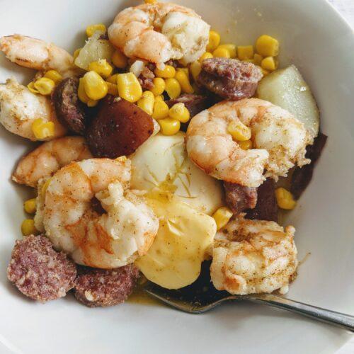 Shrimp Seafood Boil for One