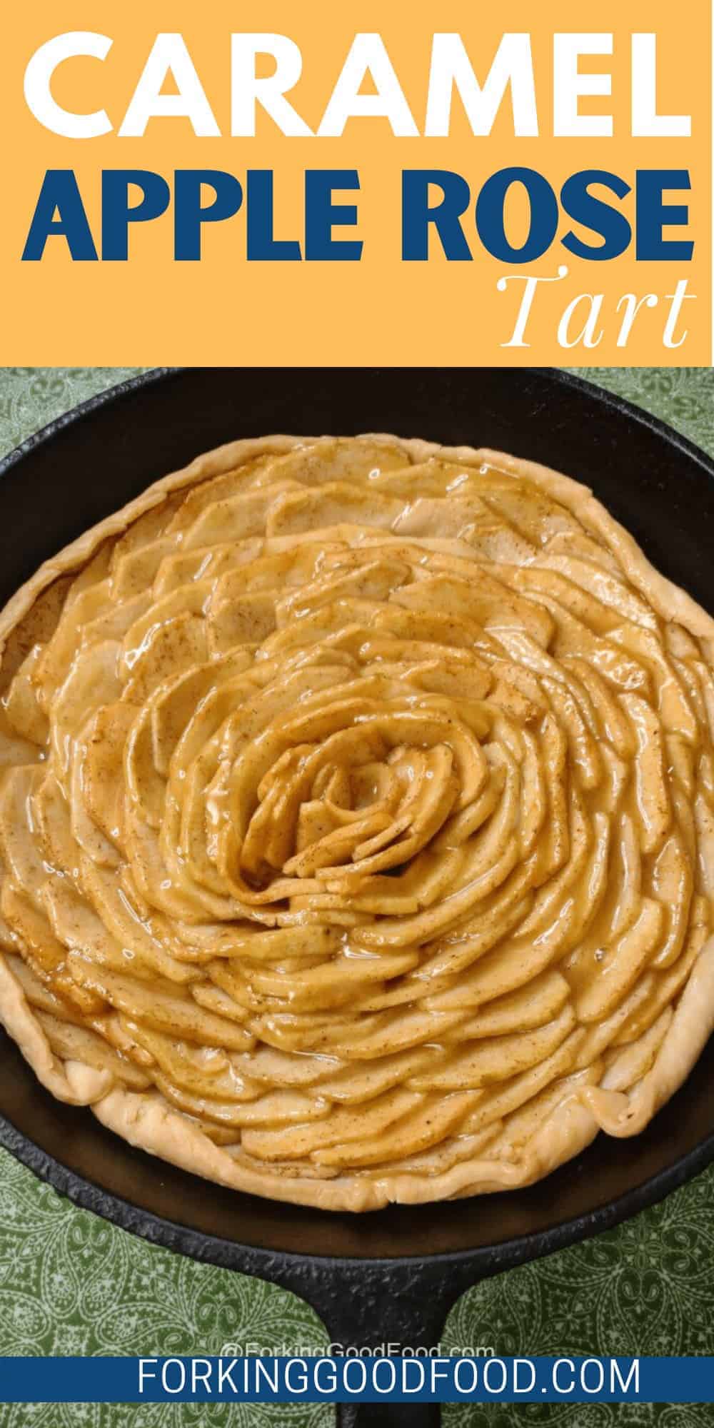 Caramel Apple Rose Tart,caramel apple rose tart recipe