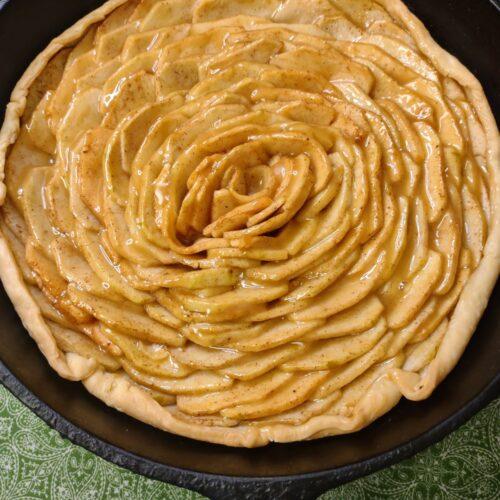 Caramel Apple Rose Tart,caramel apple rose tart recipe