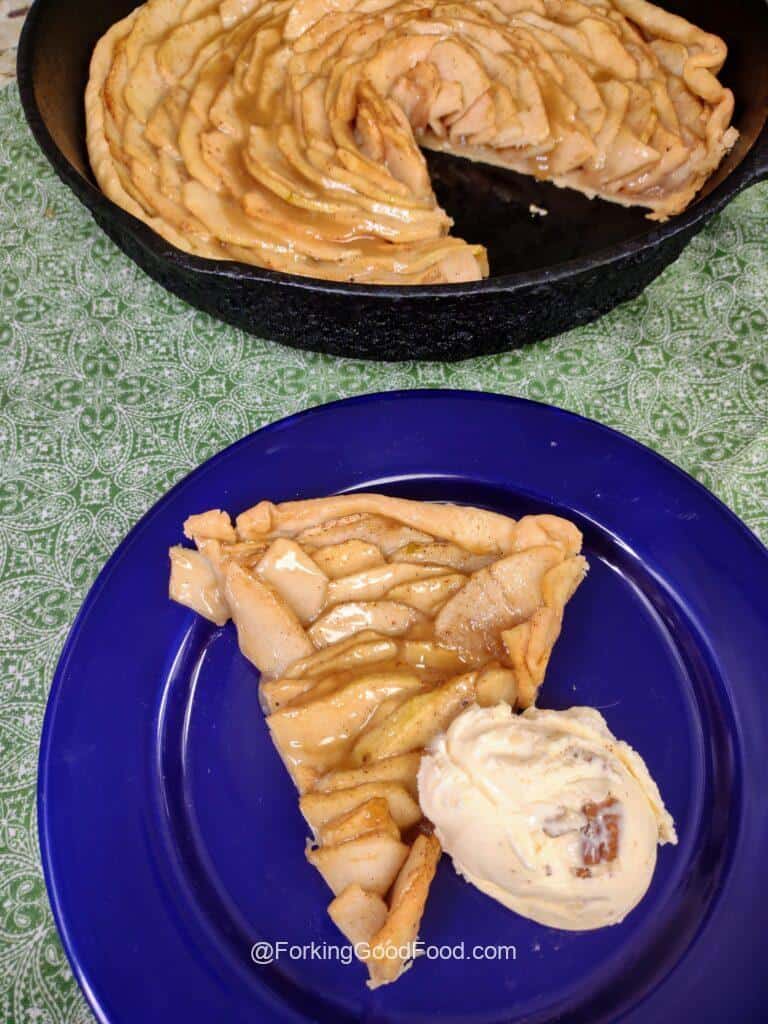 Caramel Apple Rose Tart