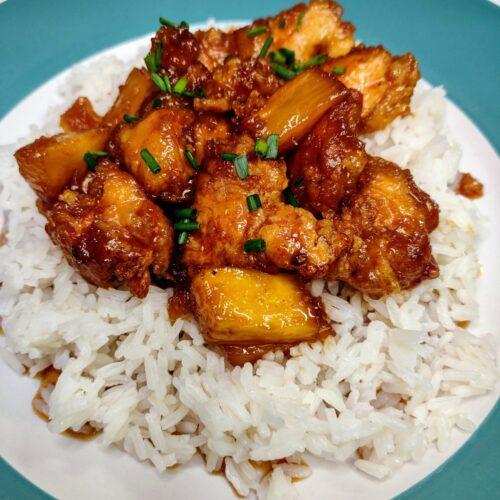 Chicken,Rice,Pineapple,Spicy