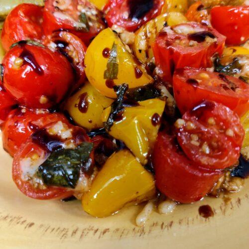 Tomato,Basil,Garlic,Parmesan,Bruschetta