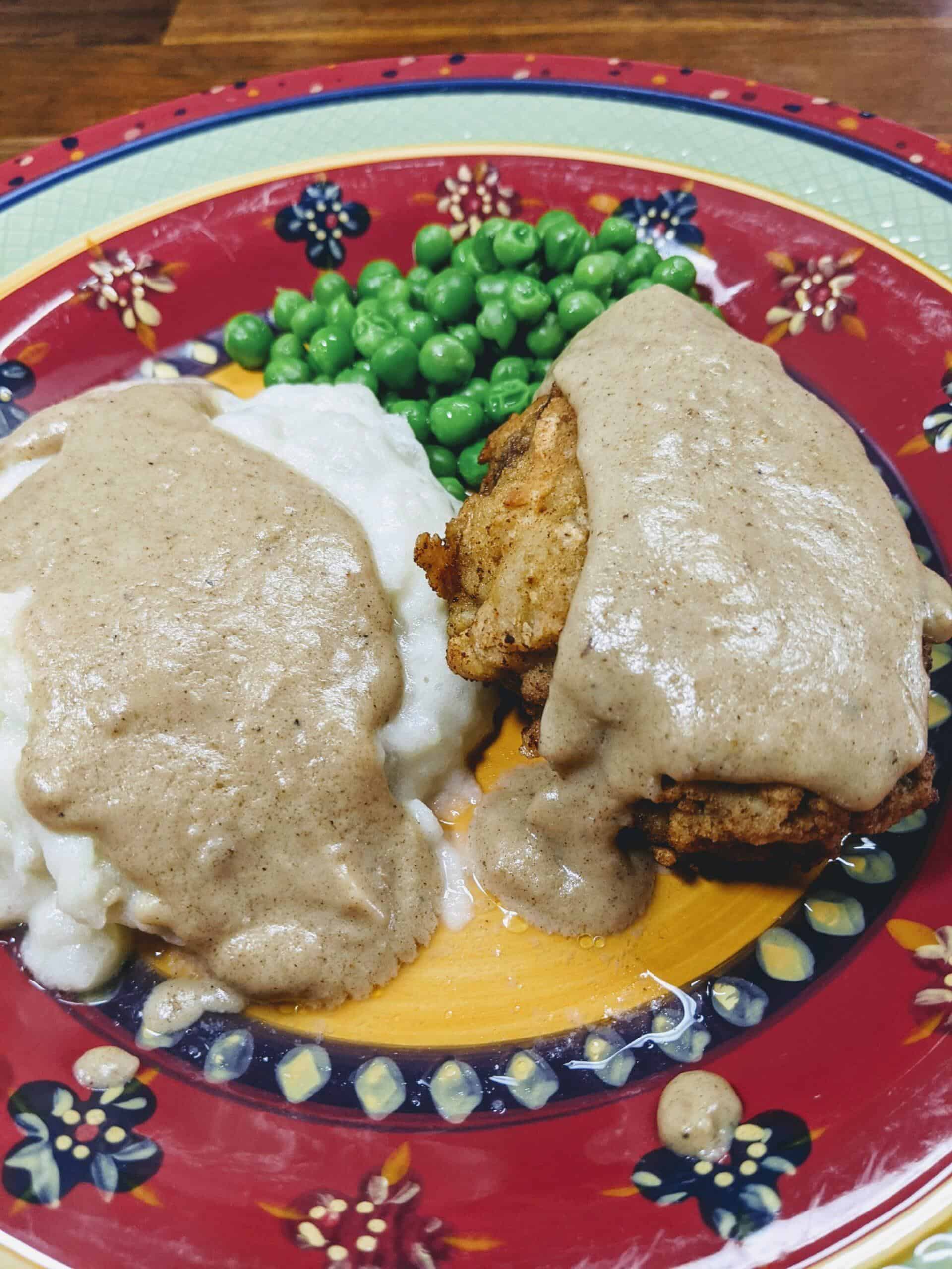 Southern Country Fried Hamburger Steaks with Gravy