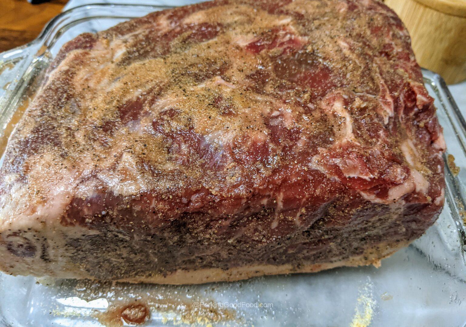 Kamado Joe Smoked New York Strip Roast Recipe