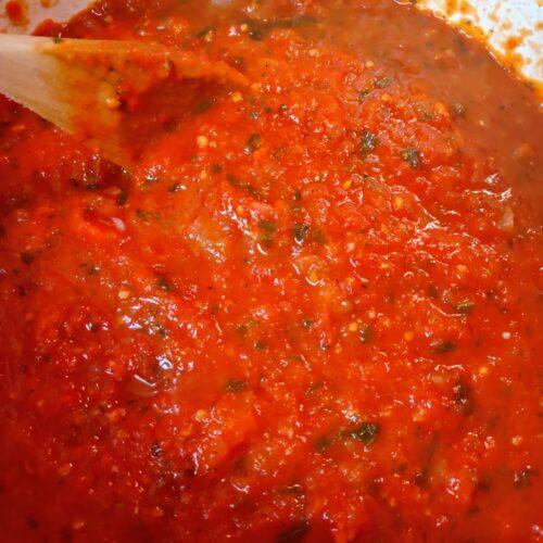 Best Spaghetti Sauce,Best Spaghetti Sauce made with bourbon