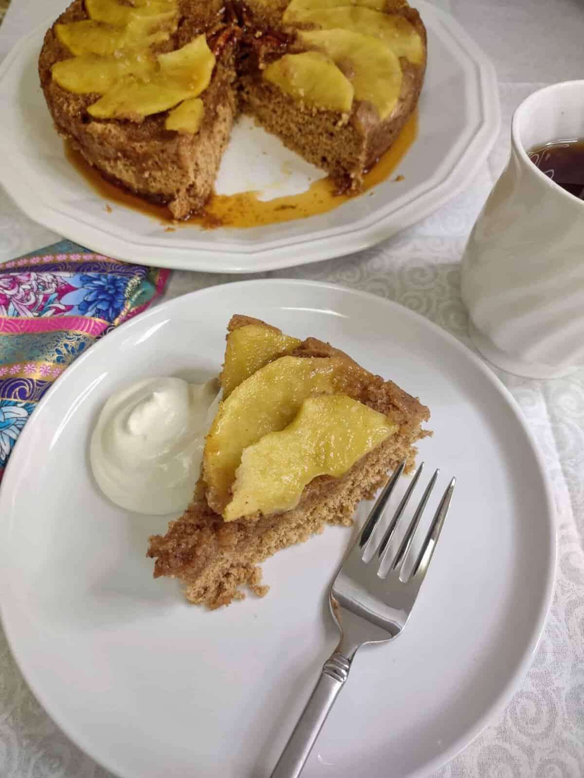 Microwave Diabetic Apple Cake