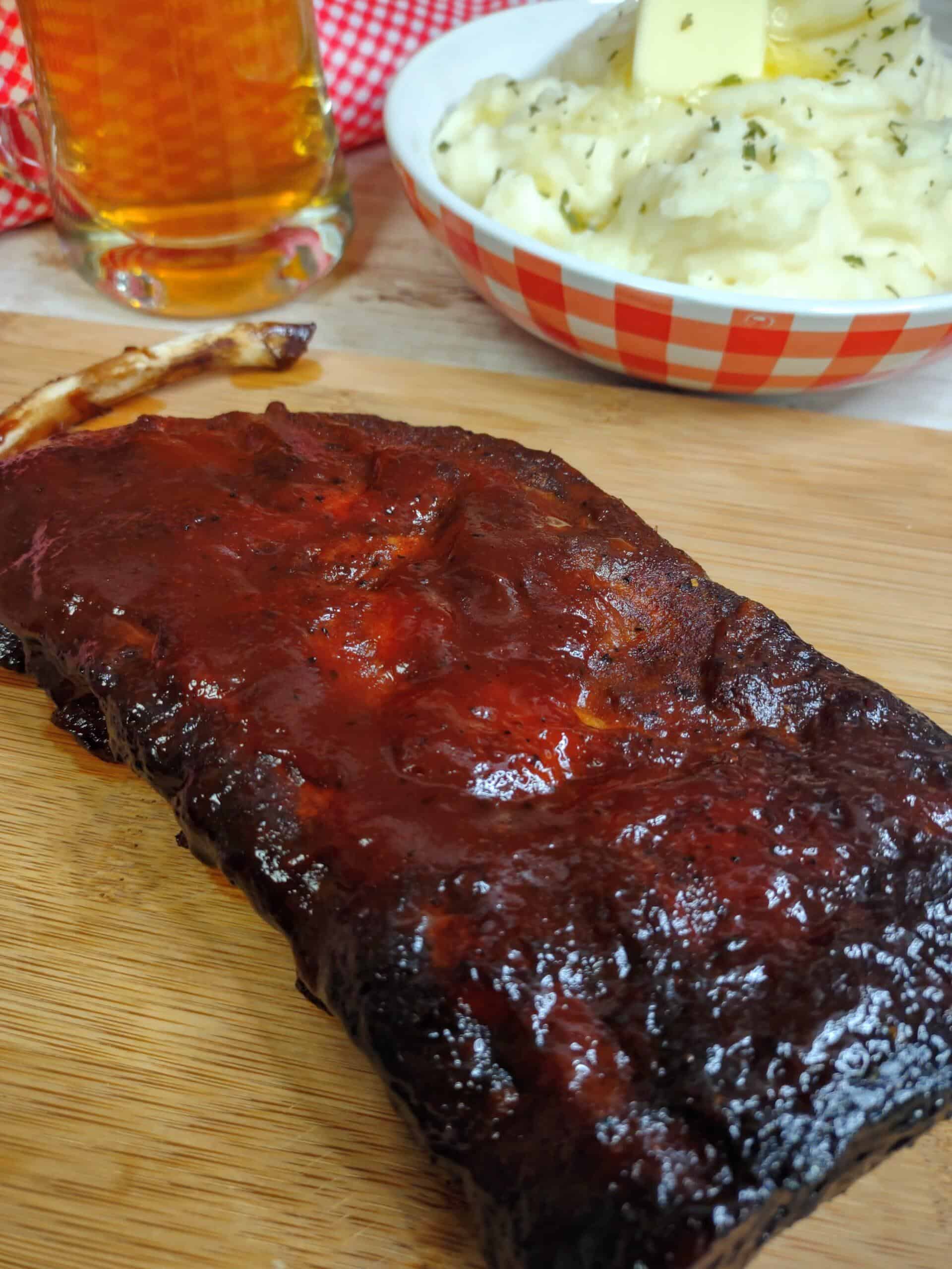 Sweet & Sticky Slow Cooker BBQ Ribs with Coke