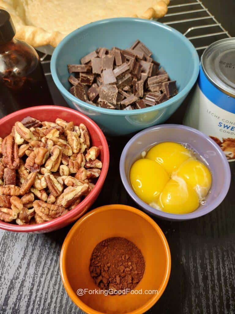 German Chocolate Pie image forking good food