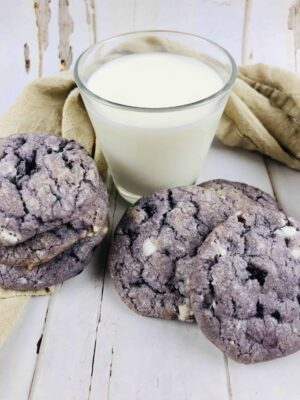 Blueberry white chocolate cookies,