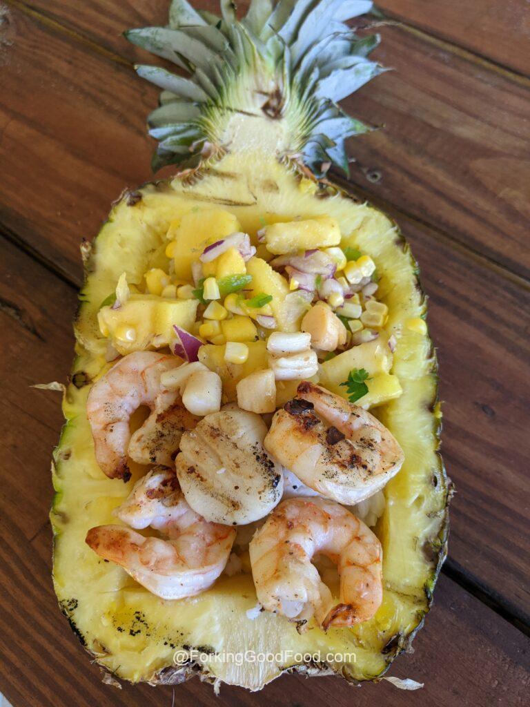 sprimp pineapple bowl done