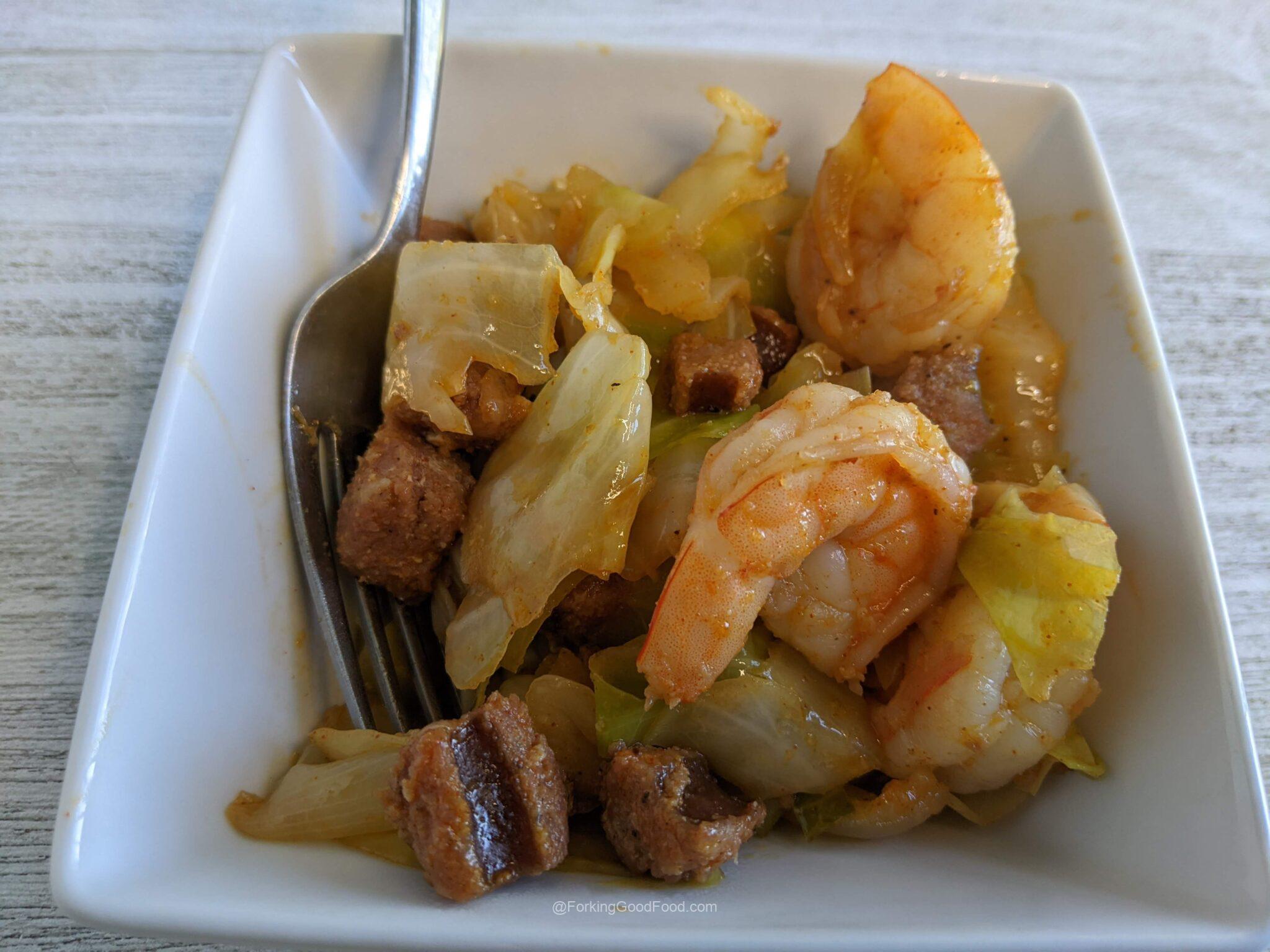 Sausage, Shrimp, and Cabbage - Forking Good Food