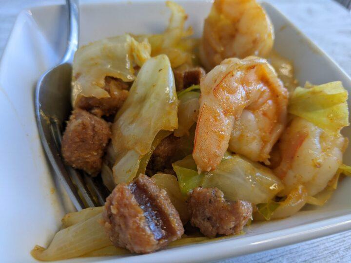 Sausage, Shrimp, and Cabbage Forking Good Food