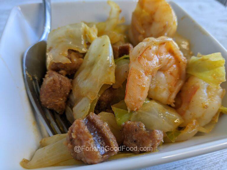 Sausage, Shrimp, and Cabbage - Forking Good Food