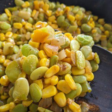 cast iron succotash tall