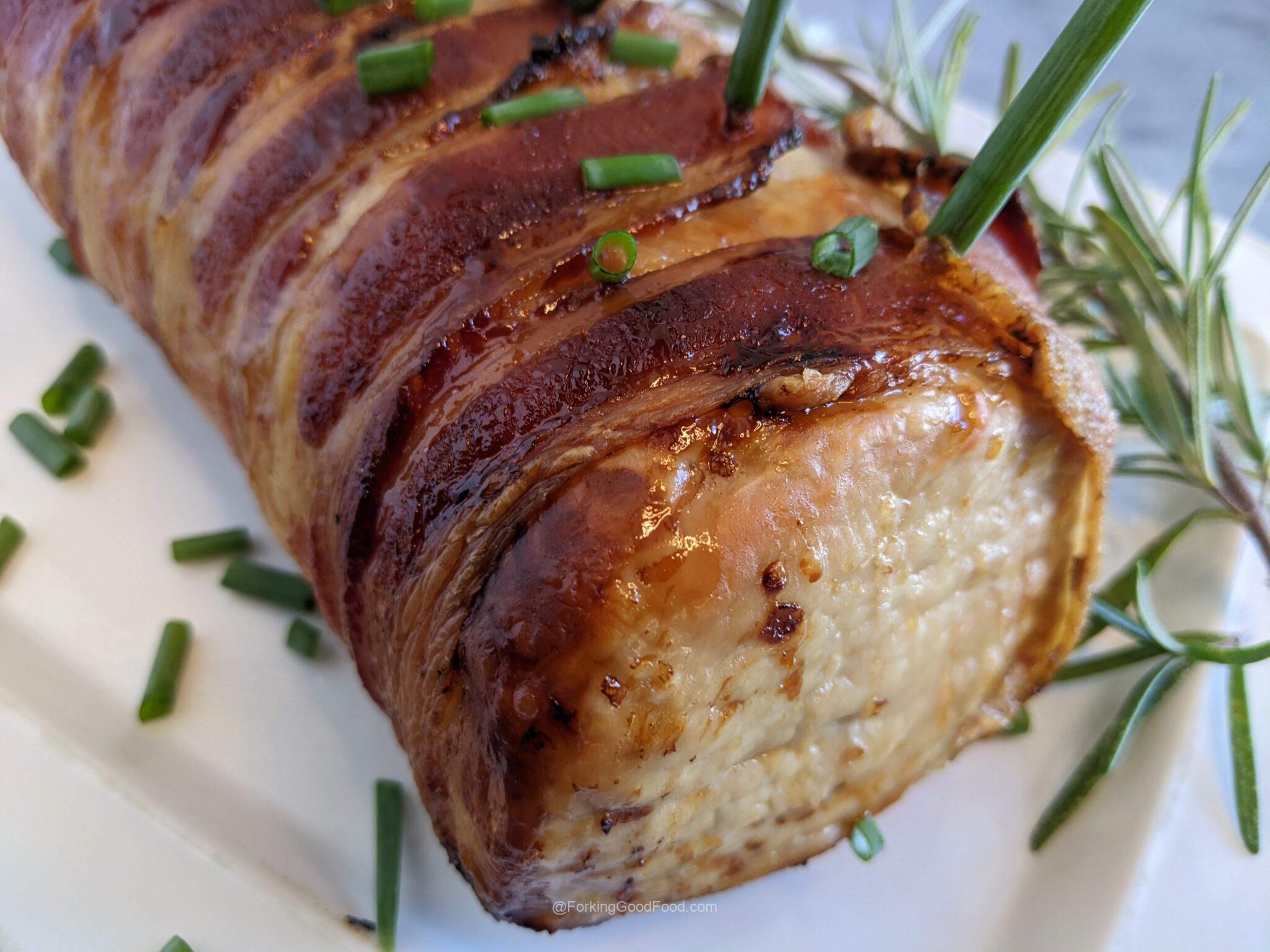 Bacon Wrapped Pork Loin Air Fryer