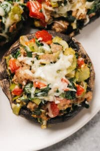 air fryer portabello mushrooms
