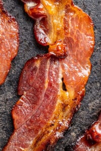 perfect air fryer bacon done
