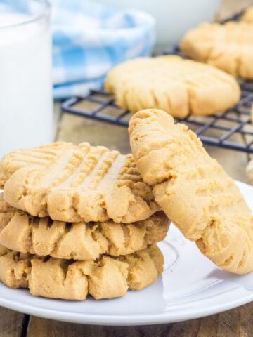 3 Ingredient Almond Flour Peanut Butter Cookies