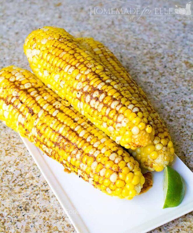 grilled mexican corn cob