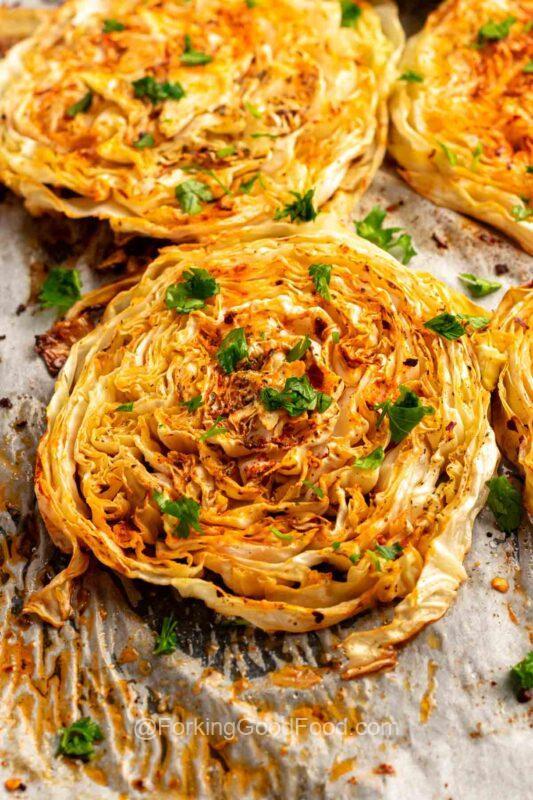 roasted cabbage steaks