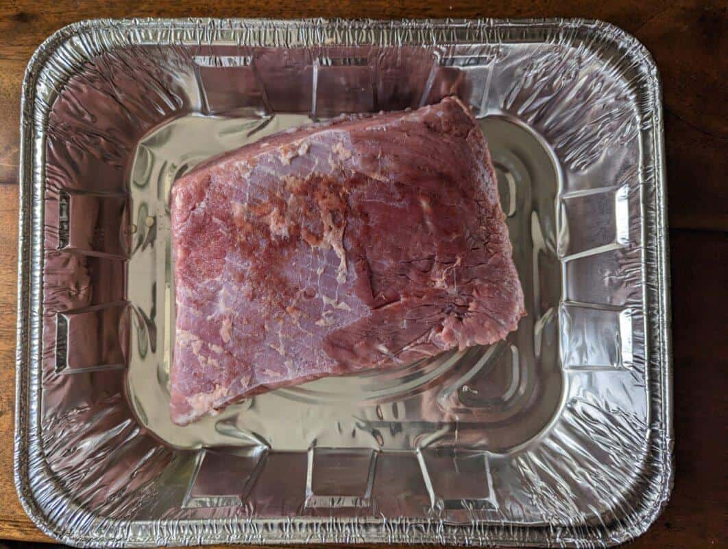 Smoked Corned Beef Brisket with Cabbage