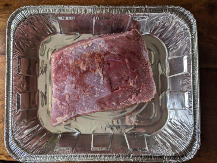 Smoked Corned Beef Brisket with Cabbage