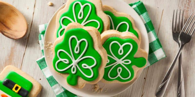 green cookies for saint patrick's day