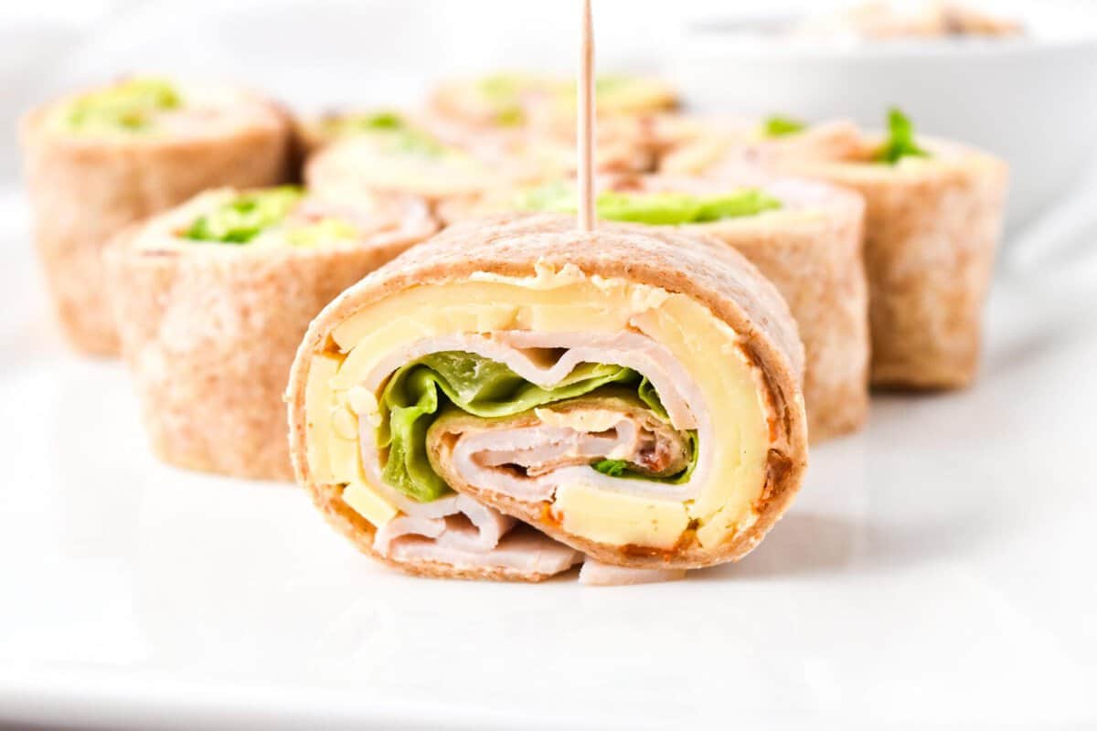 turkey and cheese pinwheel