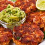 old fashioned salmon patties on plate