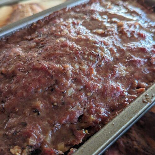 smoked meatloaf with cauliflower cooked