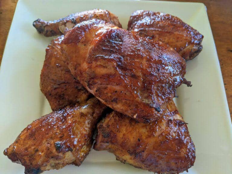 smoked chicken thighs