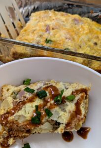 breakfast casserole with french fries