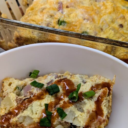 breakfast casserole with french fries