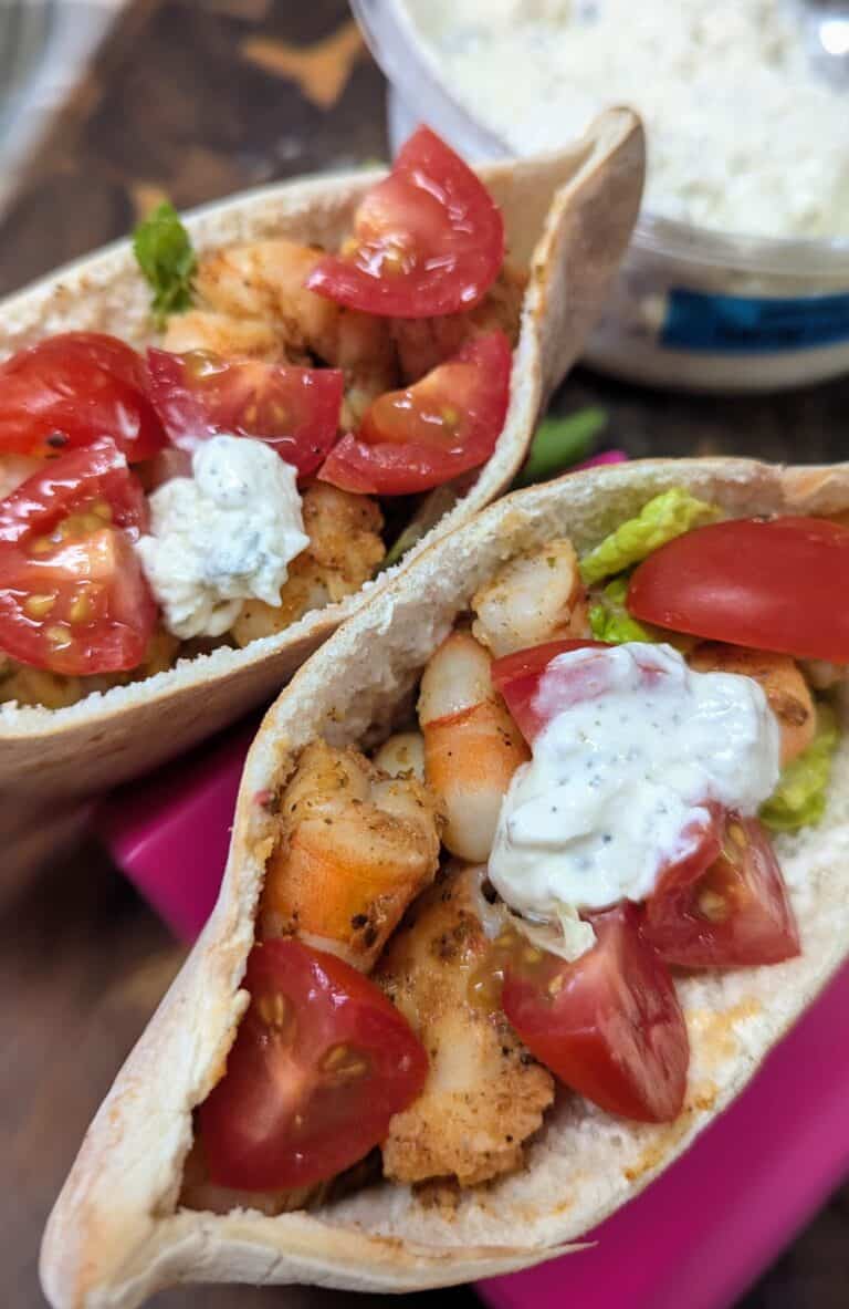 shrimp pita