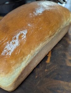 home made white bread
