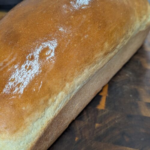 home made white bread