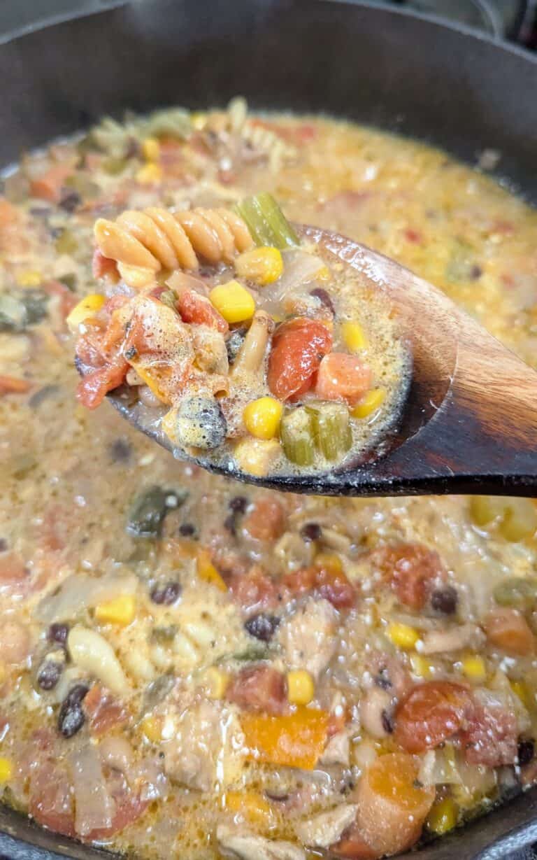 leftover cowboy caviar soup