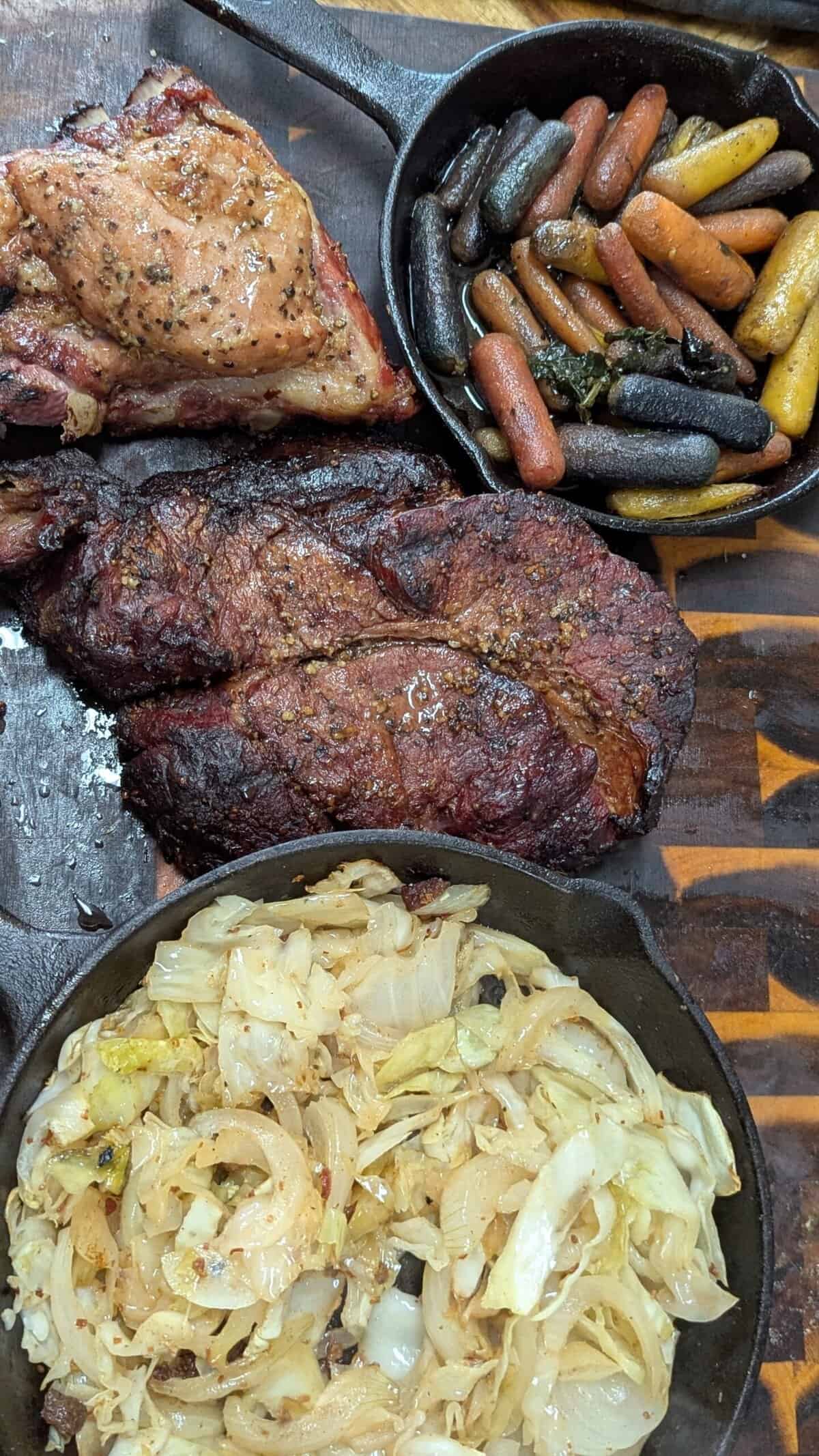 smoked chuck roast meal