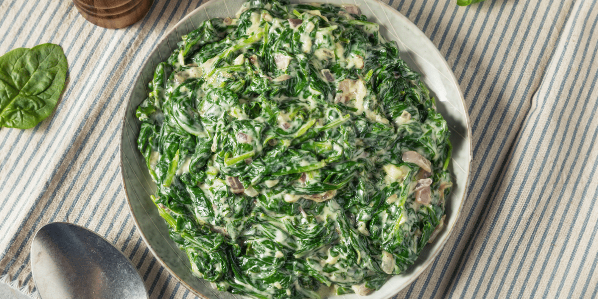 creamed spinach