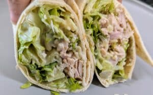 smoked turkey ceasar bacon wrap