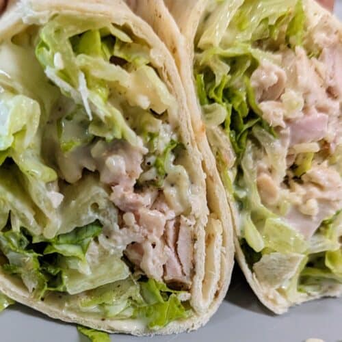 smoked turkey ceasar bacon wrap