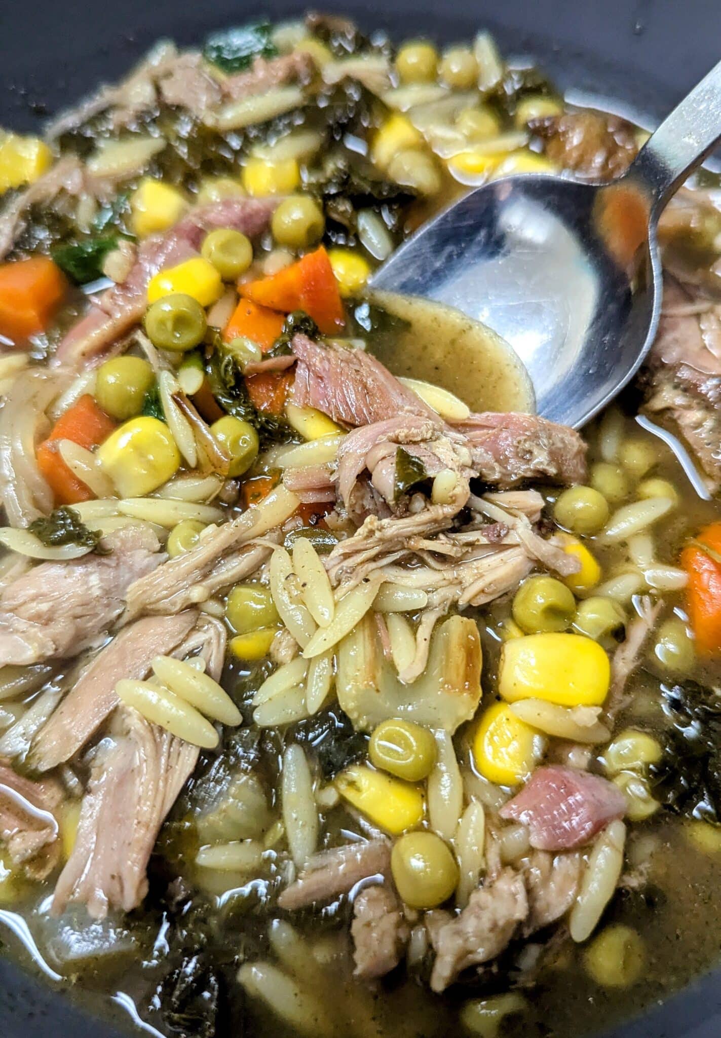 smoked turkey veggie orzo soup the ultimate leftover recipe
